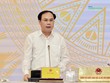 Thứ trưởng Bộ Xây dựng Nguyễn Văn Sinh trả lời tại họp báo Chính phủ chiều 30/9 (Ảnh: M.Minh)