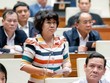 Đại biểu Nguyễn Thị Lệ Thủy (đoàn Bến Tre) phát biểu tại hội trường chiều 27/11