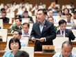 Đại biểu Lê Hoàng Anh (đoàn Gia Lai) phát biểu tại hội trường Quốc hội sáng 21/4