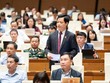 Đại biểu Nguyễn Hải Nam tham gia thảo luận ở hội trường sáng 21/4