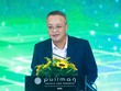 Ông Bùi Hoàng Hải, Phó Chủ tịch Ủy ban Chứng khoán Nhà nước trình bày tại Hội thảo của báo Tài chính Đầu tư sáng 15/7 (Ảnh: Dũng Minh)