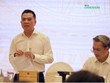 Thứ trưởng Bộ Nông nghiệp và Môi trường Đặng Ngọc Điệp thông tin về việc tháo gỡ khó khăn cho xuất khẩu sầu riêng tại Họp báo Chính phủ chiều 3/9 - Ảnh: Minh Minh