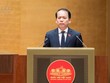 Bộ trưởng Bộ Tư pháp Hoàng Thanh Tùng trình bày Tờ trình dự án Luật sửa đổi, bổ sung một số điều của Luật Bảo vệ môi trường trước Quốc hội sáng 24/10.
