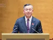 Bộ trưởng Bộ Tài chính Ngô Văn Tuấn phát biểu tiếp thu, giải trình tại phiên thảo luận hội trường sáng 28/10 về dự án Luật sửa đổi, bổ sung một số điều của Luật Chứng khoán.