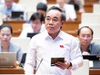 Đại biểu Lê Hữu Trí (đoàn Khánh Hòa) thảo luận tại hội trường sáng 29/10 về dự thảo Luật Đất đai (sửa đổi).