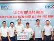 BIC chi trả hơn 1 tỷ đồng quyền lợi bảo hiểm cho khách hàng vay vốn tại Nam Định