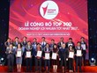 Tổ chức Lễ công bố 500 doanh nghiệp lợi nhuận tốt nhất 2017