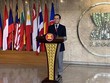 Đại sứ Trần Đức Bình, Trưởng phái đoàn Việt Nam tại ASEAN, đại diện cho nước Chủ tịch ASEAN năm 2020. (Ảnh: Hữu Chiến/TTXVN)