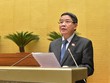 Chủ nhiệm Ủy ban Tài chính - ngân sách Nguyễn Đức Hải báo cáo tiếp thu, giải trình.