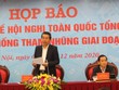 Lãnh đạo Ban Nội chính Trung ương chủ trì họp báo.