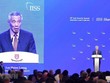 Thủ tướng Singapore Lý Hiển Long phát biểu tại Đối thoại Shangri-La năm 2019 ở Singapore. (Ảnh: AFP/TTXVN)