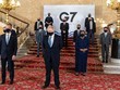 Thủ tướng Anh Boris Johnson (giữa) và Ngoại trưởng Anh Dominic Raab (bìa trái) chụp ảnh cùng các đại biểu tại Cuộc họp ngoại trưởng G7 tổ chức tại London vào ngày 5/5/2021. Ảnh: AFP