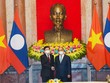 Chủ tịch nước Nguyễn Xuân Phúc và Tổng Bí thư, Chủ tịch nước Lào Thongloun Sisoulith (Ảnh: Nhật Bắc)