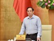 Thủ tướng Phạm Minh Chính chủ trì Hội nghị trực tuyến của Thường trực Chính phủ với 27 tỉnh, thành phố khu vực phía Nam từ Phú Yên đến Cà Mau về công tác phòng chống dịch bệnh ngày 15/7 (Ảnh: VGP)