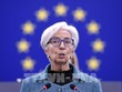 Chủ tịch ECB Christine Lagarde phát biểu tại phiên họp Nghị viện châu Âu ở Strasbourg, Pháp, ngày 14/2/2022. Ảnh: AFP/ TTXVN