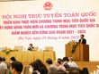 Phó thủ tướng Thường trực Phạm Bình Minh chủ trì Hội nghị trực tuyến toàn quốc triển khai thực hiện Chương trình mục tiêu quốc gia xây dựng nông thôn mới và Chương trình mục tiêu quốc gia giảm nghèo bền vững giai đoạn 2021 – 2025, sáng 21/4. (Ảnh: Hồ Hạ)