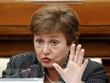 Tổng giám đốc IMF Kristalina Georgieva phát biểu tại một cuộc họp báo ở Vatican. Ảnh: Reuters/TTXVN