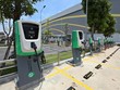 Một trạm sạc dành cho xe ô tô của VinFast.