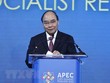 Chủ tịch nước Nguyễn Xuân Phúc phát biểu tại APEC CEO Summit 2022. (Ảnh: TTXVN)