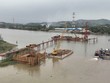 Cầu Lại Xuân hiện đang được thi công. Ảnh: Đỗ Phương.