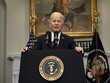 Tổng thống Mỹ Joe Biden phát biểu với báo giới sau khi gặp các nghị sỹ lưỡng đảng về trần nợ tại Washington, D.C. ngày 9/5/2023. (Ảnh: AFP/TTXVN)