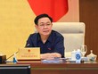 Chủ tịch Quốc hội Vương Đình Huệ trong phiên họp Ủy ban Thường vụ Quốc hội sáng 25/8.