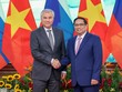 Thủ tướng Phạm Minh Chính và Chủ tịch Duma Quốc gia Quốc hội Liên bang Nga Vyacheslav Volodin. (Ảnh: Nhật Bắc)