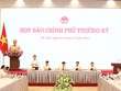 Phó Chủ tịch UBND TP. Hà Nội Hà Minh Hải trao đổi tại Họp báo Chính phủ thường kỳ, chiều 4/11.