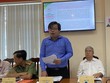 Phó giám Đốc Sở Kế hoạch và Đầu tư Đồng Tháp thông tin tại cuộc giao ban sáng 8/11