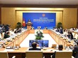 Hội nghị Thường trực Chính phủ với các bộ, cơ quan, địa phương đôn đốc đẩy mạnh giải ngân vốn đầu tư công năm 2023. (Ảnh: VGP)