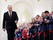 Ông Vladimir Putin tại lễ nhậm chức Tổng thống Liên bang Nga nhiệm kỳ thứ 5 ở Moskva, ngày 7/5. (Ảnh: AFP/TTXVN)