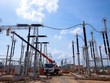 Thi công Trạm biến áp 500 kV Thanh Hóa ở xã Thiệu Phúc, huyện Thiệu Hóa - Ảnh: VGP