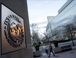 Biểu tượng IMF tại Washington, DC, Mỹ. Ảnh: AFP/TTXVN