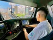 Bên trong khoang lái đoàn tàu đường sắt tốc độ đô thị TP. Hà Nội, đoạn Nhổn - ga Hà Nội.