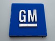 Logo nhà máy lắp ráp General Motors Detroit-Hamtramck ở Hamtramck, bang Michigan. Ảnh: AP 