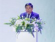 Bộ trưởng Bộ Kế hoạch và Đầu tư Nguyễn Chí Dũng phát biểu tại sự kiện. Ảnh: MPI