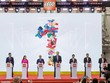 Lãnh đạo tỉnh Bình Dương và lãnh đạo Tập đoàn LEGO nhấn nút vận hành thử nhà máy sản xuất đồ chơi trẻ em LEGO.