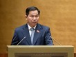 Chủ nhiệm Ủy ban Tài chính - Ngân sách Lê Quang Mạnh trình bày Báo cáo giải trình