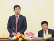 Tổng thư ký Quốc hội Lê Quang Tùng chủ trì họp báo.