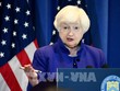 Bộ trưởng Tài chính Mỹ Janet Yellen trong cuộc họp báo tại San Francisco. (Ảnh: Kyodo/TTXVN)