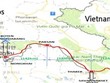 Sơ đồ tuyến đường sắt Vientiane - Vũng Áng. 