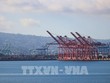 Quang cảnh cảng hàng hóa Long Beach ở California, Mỹ. (Ảnh: THX/TTXVN) 