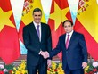 Thủ tướng Phạm Minh Chính và Thủ tướng Tây Ban Nha Pedro Sánchez. Ảnh: Đức Thanh 