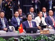 Phát biểu tại Phiên họp toàn thể của Hội nghị Cấp cao ASEAN lần thứ 46, Thủ tướng Phạm Minh Chính khẳng định Việt Nam sẵn sàng cùng ASEAN kiến tạo một Cộng đồng “đoàn kết hơn, tự cường hơn, chủ động hơn, bao trùm hơn và bền vững hơn”. Ảnh: Nhật Bắc 