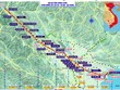 Bản đồ tổng hướng tuyến tuyến đường sắt Lào Cai - Hà Nội - Hải Phòng.