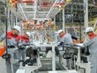 Hoạt động sản xuất tại Nhà máy ô tô Thành Công Việt Hưng thuộc khu công nghiệp Việt Hưng, tỉnh Quảng Ninh.