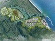 Phối cảnh tổng thể KCN Hòa Tâm và cảng Bãi Gốc.