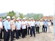 Phó thủ tướng Bùi Thanh Sơn kiểm tra tiến độ dự án cao tốc Tuyên Quang - Hà Giang. Ảnh: Cổng TTĐT tỉnh Tuyên Quang.
