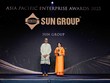 Sun Group được APEA vinh danh với giải thưởng Thương hiệu truyền cảm hứng.