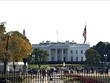 Nhà Trắng nhìn từ Công viên Lafayette ở thủ đô Washington D.C. Ảnh: Ngọc Quang/PV TTXVN tại Mỹ